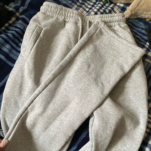 STACKED gray sweatpants